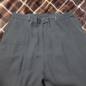 Nygard Collection Black Pleated Front Dress Pants 14 Lightweight Lined Soft